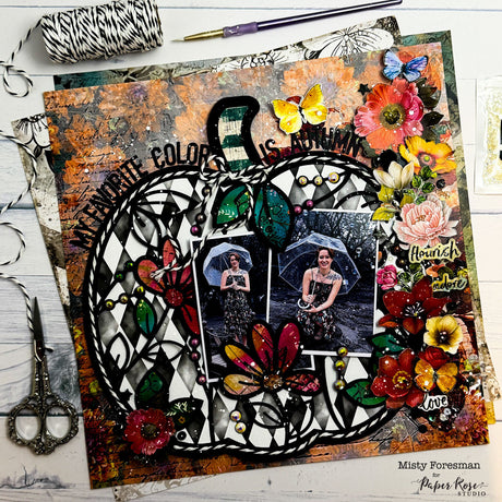 Portraits in Bloom Scrapbook Layout – Misty Foresman