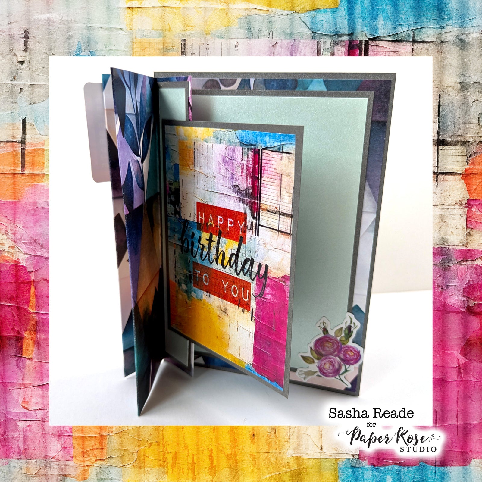 Portraits in Bloom Fun Fold Cards - Sasha Reade
