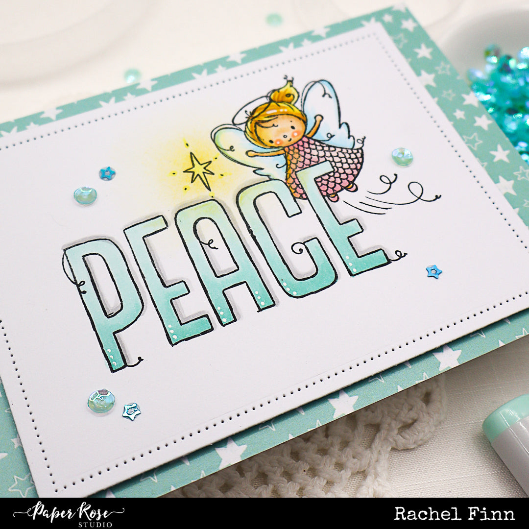 Christmas Peace Greeting Card - Rachel Finn