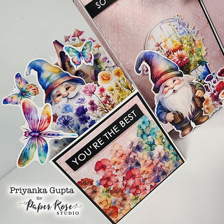 Rainbow Garden Pop-up Box Card - Priyanka Gupta