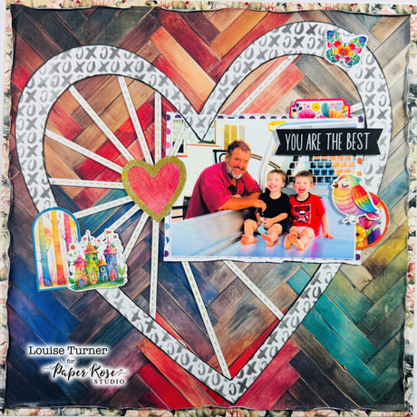 Rainbow Village/Rainbow Wood Scrapbook Layout - Louise Turner