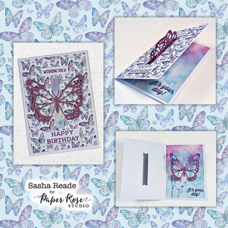 Botanical Blooms/Butterfly Bliss Die Cut Cards - Sasha Reade