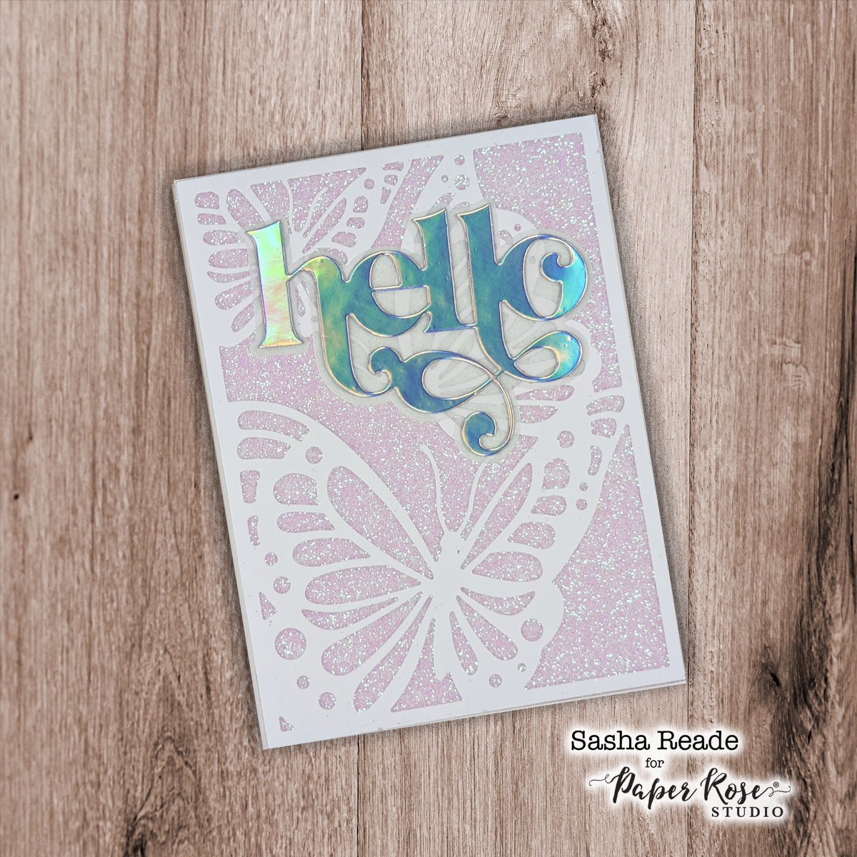 Glitter Coverplate Cards - Sasha Reade