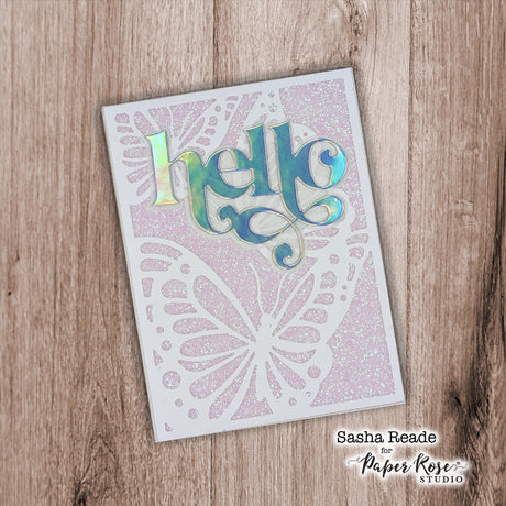 Glitter Coverplate Cards - Sasha Reade