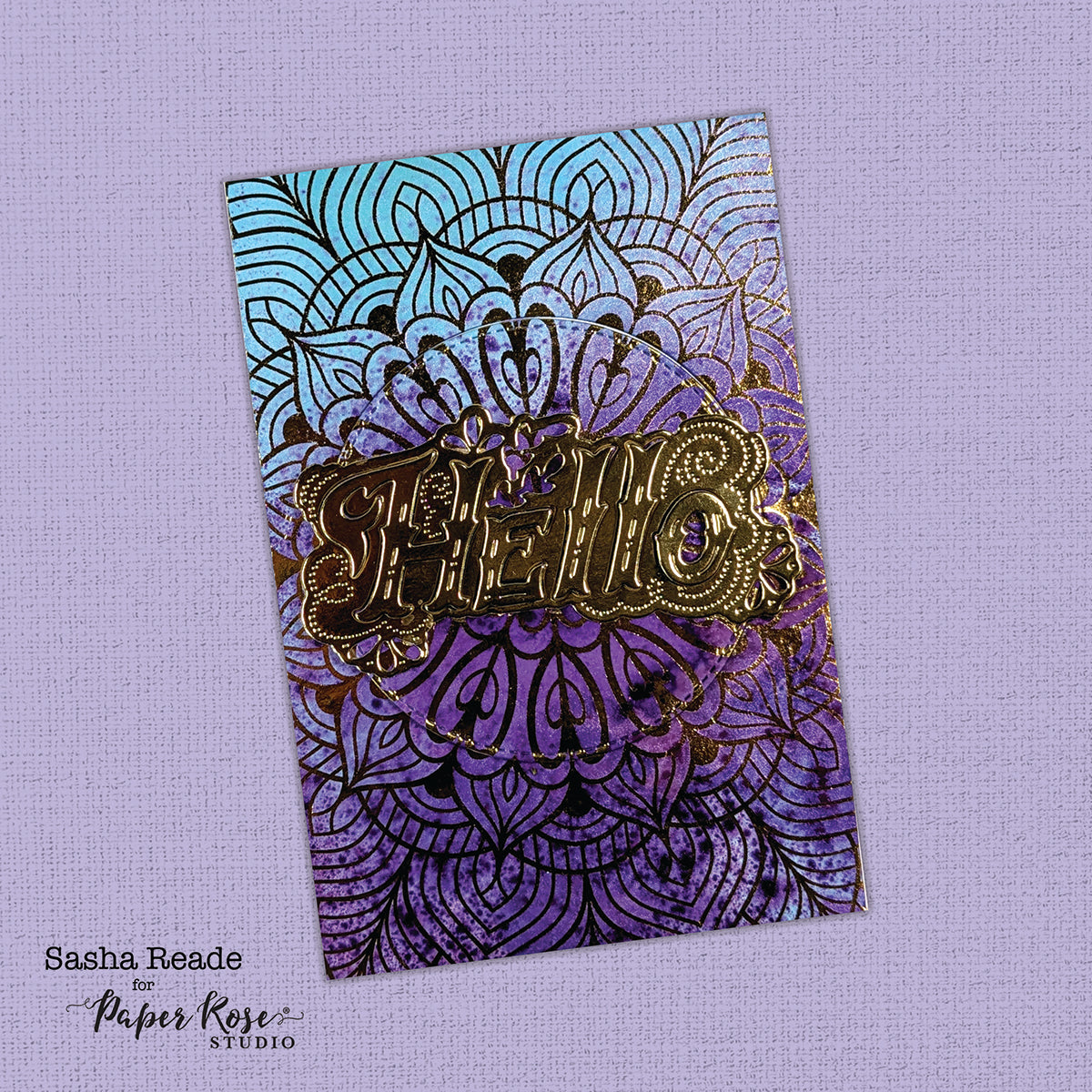 Inked Foil Cards - Sasha Reade