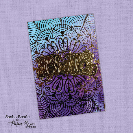 Inked Foil Cards - Sasha Reade