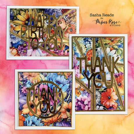 Rainbow Twirl Cards - Sasha Reade