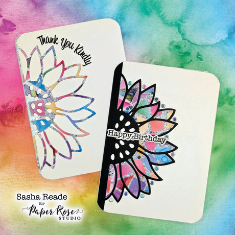 Rainbow Twirl Cards - Sasha Reade