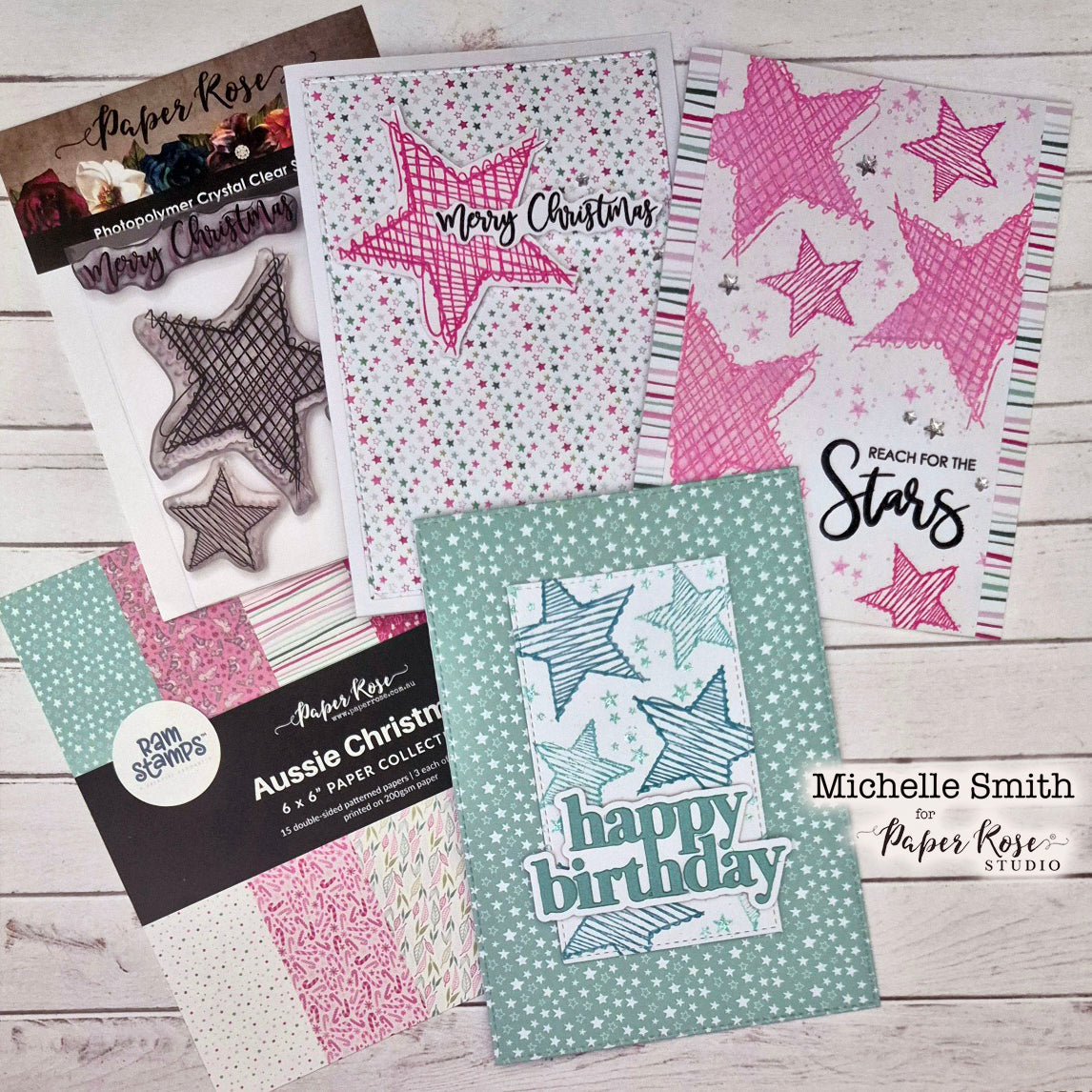 Scribble Stars Cards - Michelle Smith