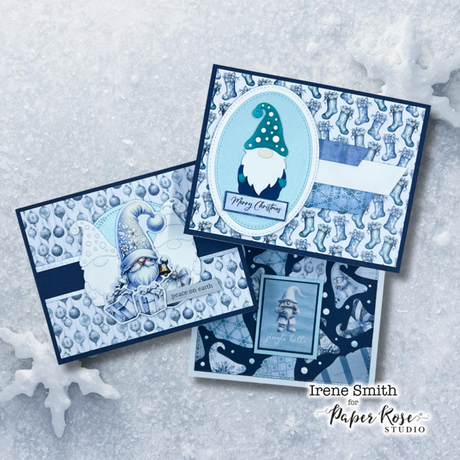 White Christmas Gnome Cards - Irene Smith