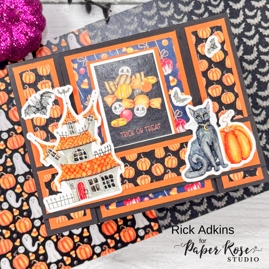 Happy Halloween Fun Fold Card - Rick Adkins