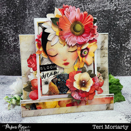 Portraits in Bloom Easel Card #2 - Teri Moriarty