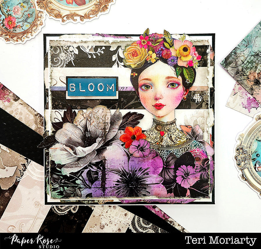 Portraits in Bloom Square Card - Teri Moriarty