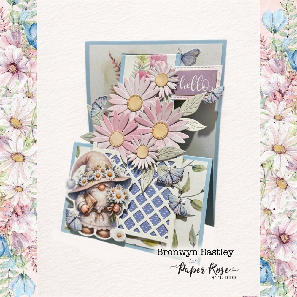 Trellis Fence Fancy Fold Cards - Bronwyn Eastley