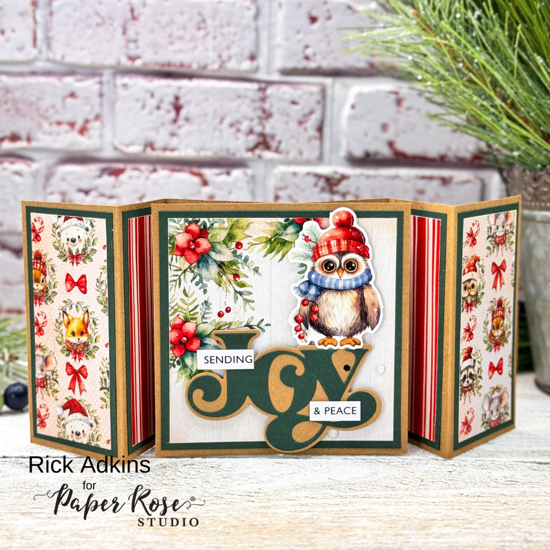 Woodland Christmas Fun Fold Card - Rick Adkins