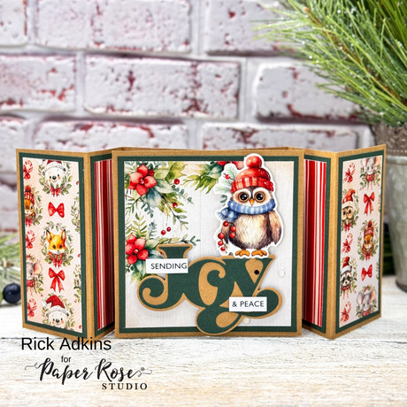 Woodland Christmas Fun Fold Card - Rick Adkins
