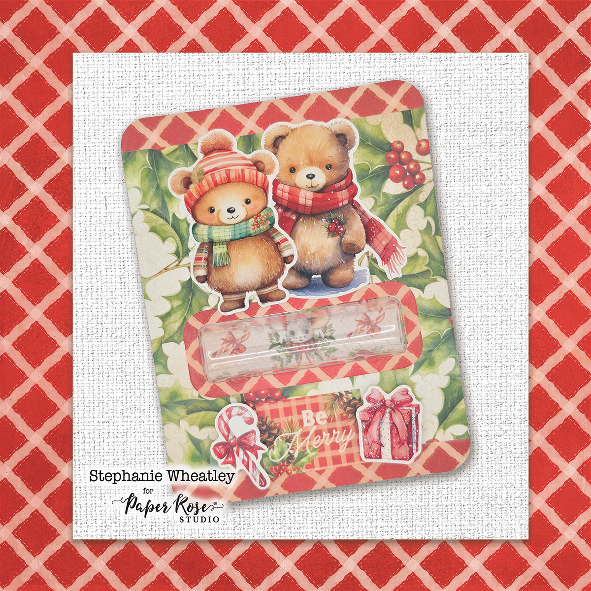 Woodland Christmas Gift Holder - Stephanie Wheatley