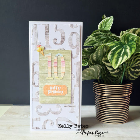 Slimline Birthday Card - Kelly Bates