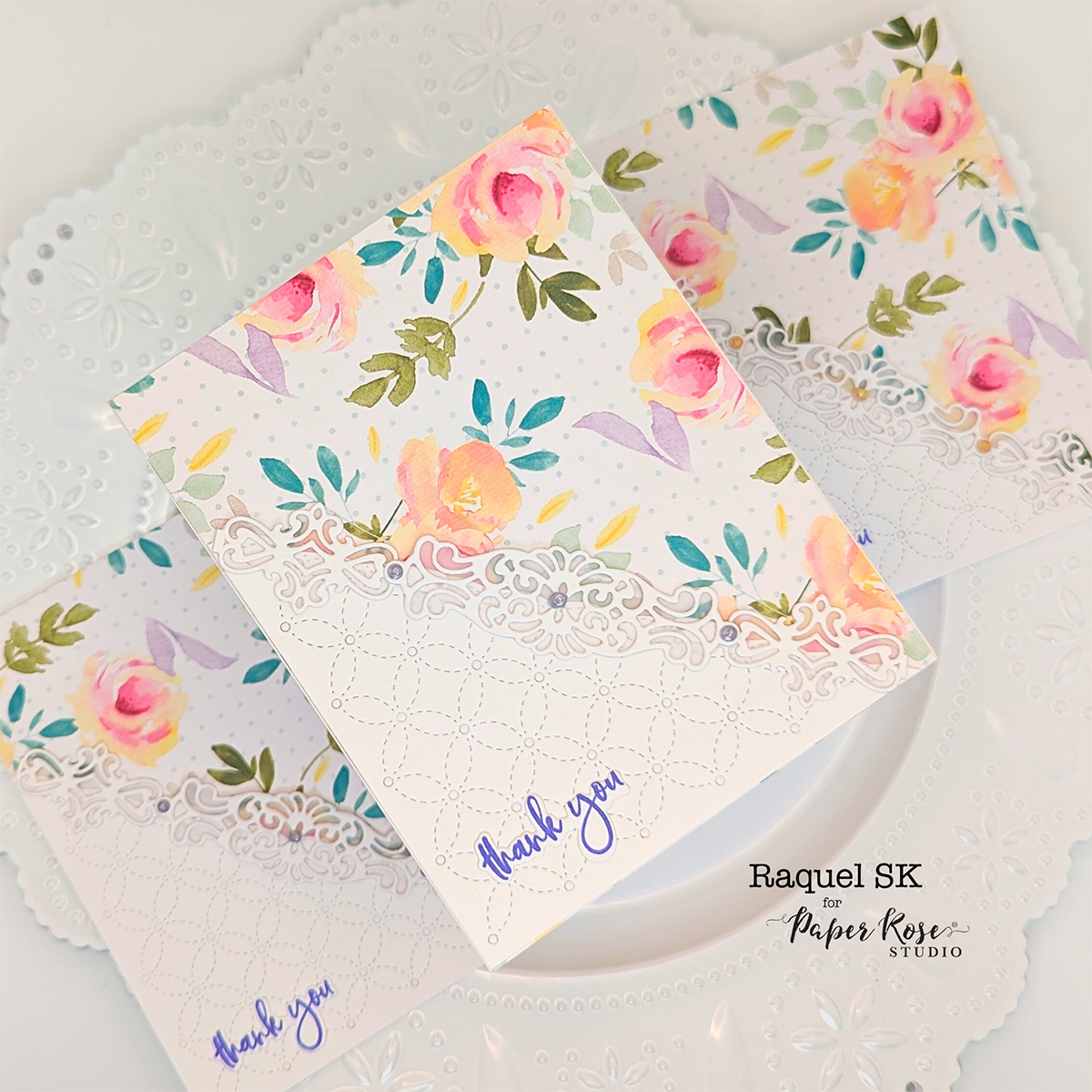 Pastel Patterns Thank You Cards - Raquel SK