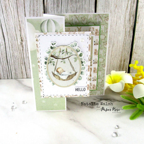 Boho Baby Fancy Fold Card - Natalie Walsh