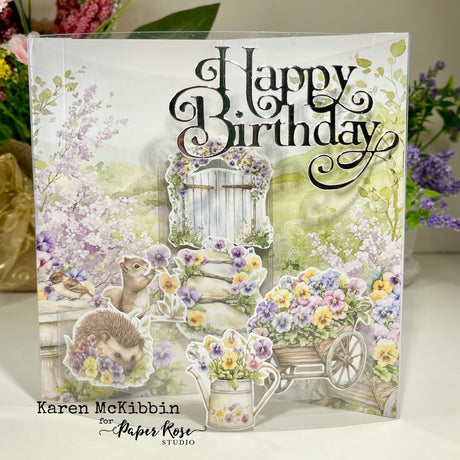 Petals & Pansies Dimensional Cards - Karen McKibbin
