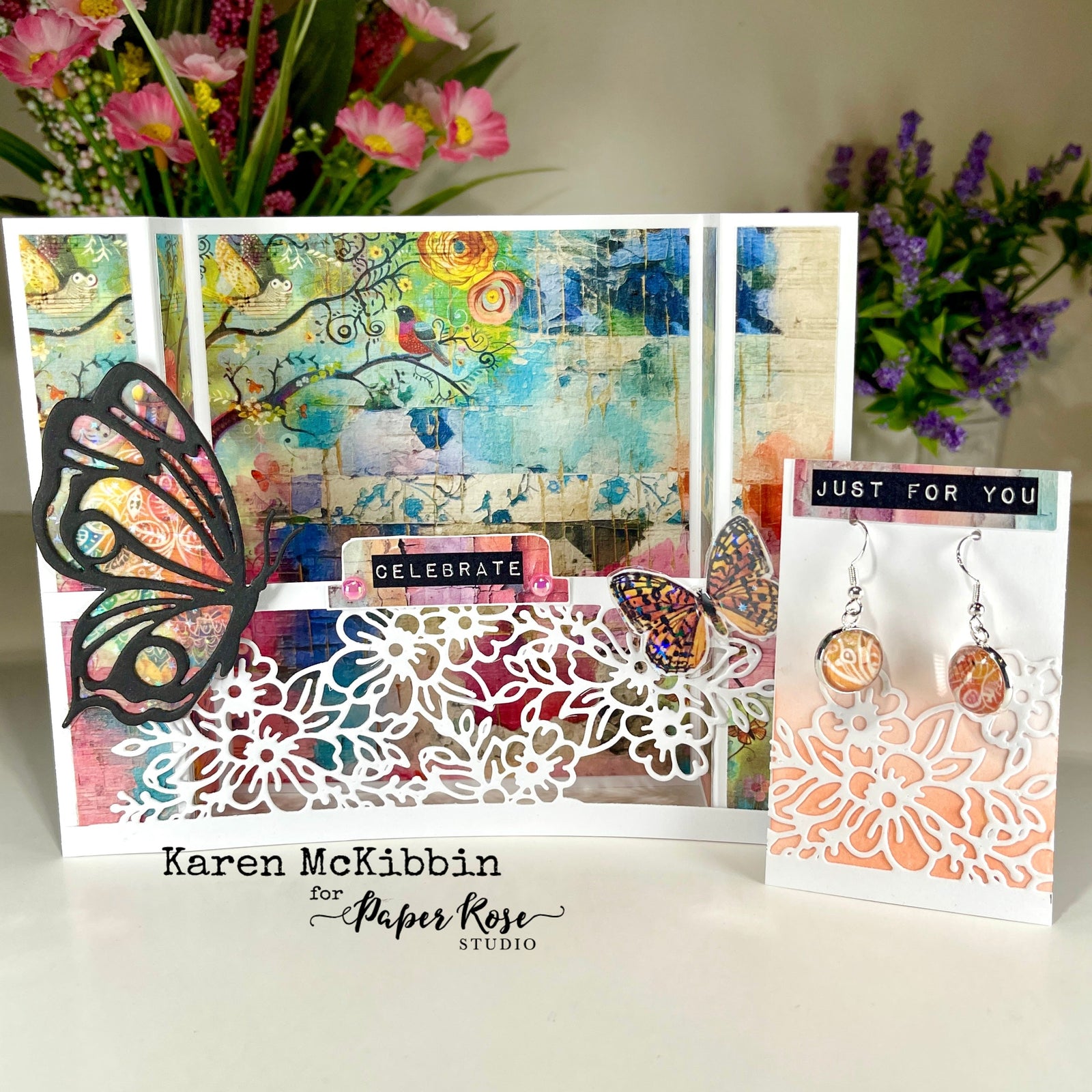 Portraits in Bloom Card & Gift Presenter - Karen McKibbin