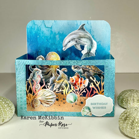 Seaside Memories Pop-Up Box Card - Karen McKibbin