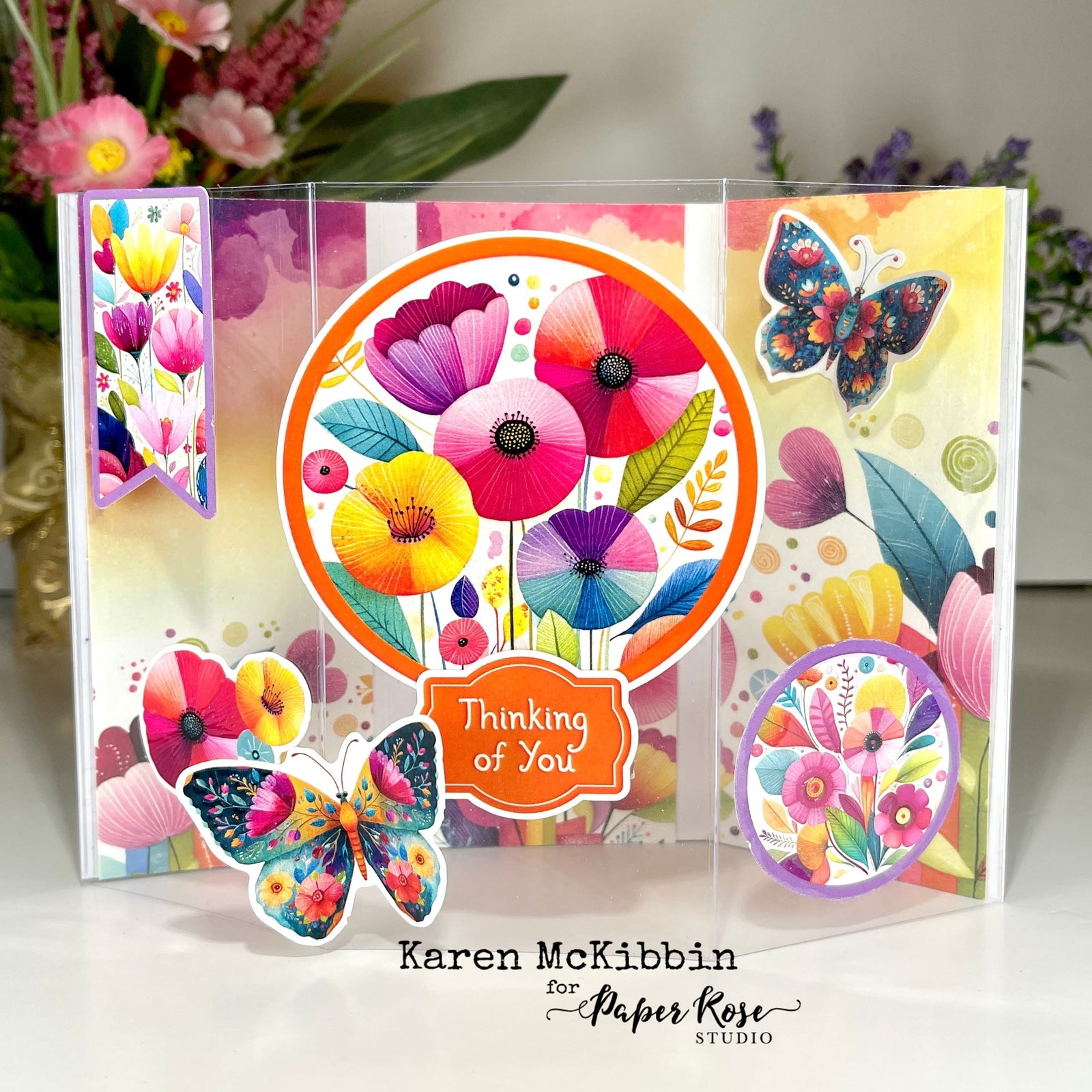 Rainbow Village Hexagon Cards - Karen McKibbin