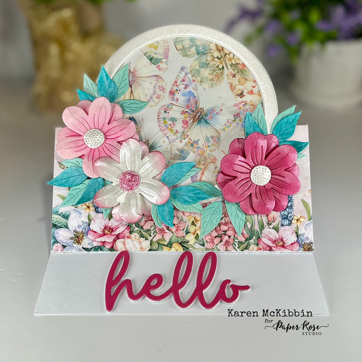 Aimee Etched Flower Metal Cutting Die - Karen McKibbin