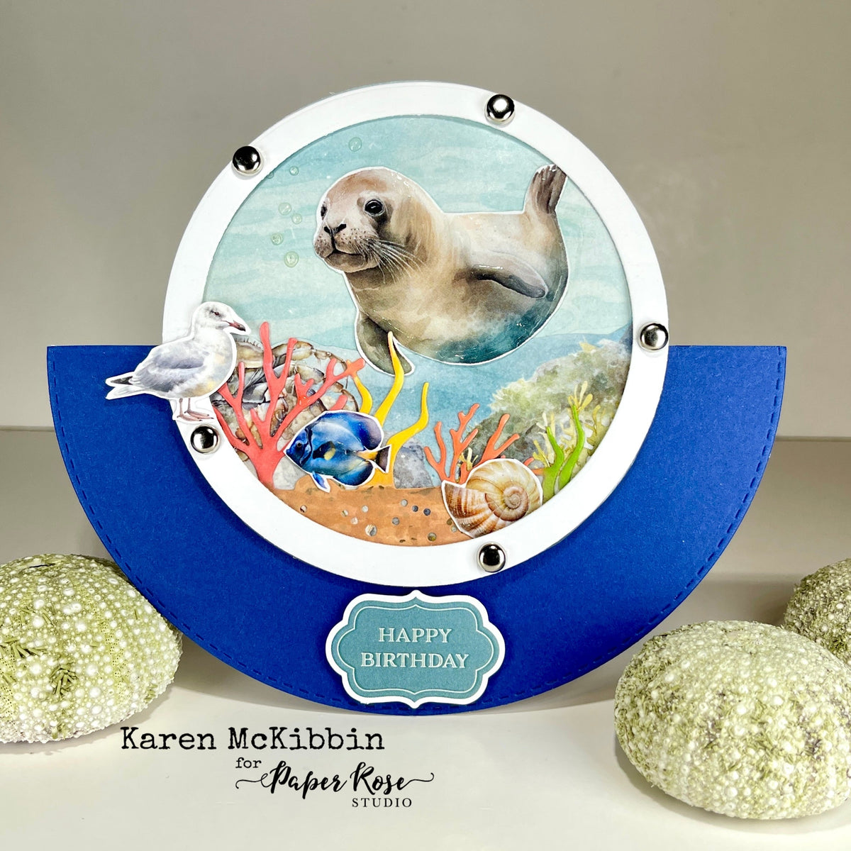 Seaside Memories Fancy Fold Cards - Karen McKibbin