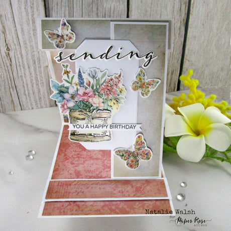 Flower Shoppe Fun Fold Easel Card - Natalie Walsh