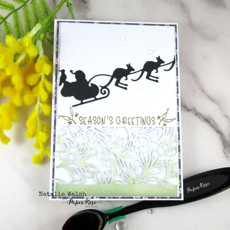 Morning Memories/ Kangaroo Sleigh Card - Natalie Walsh