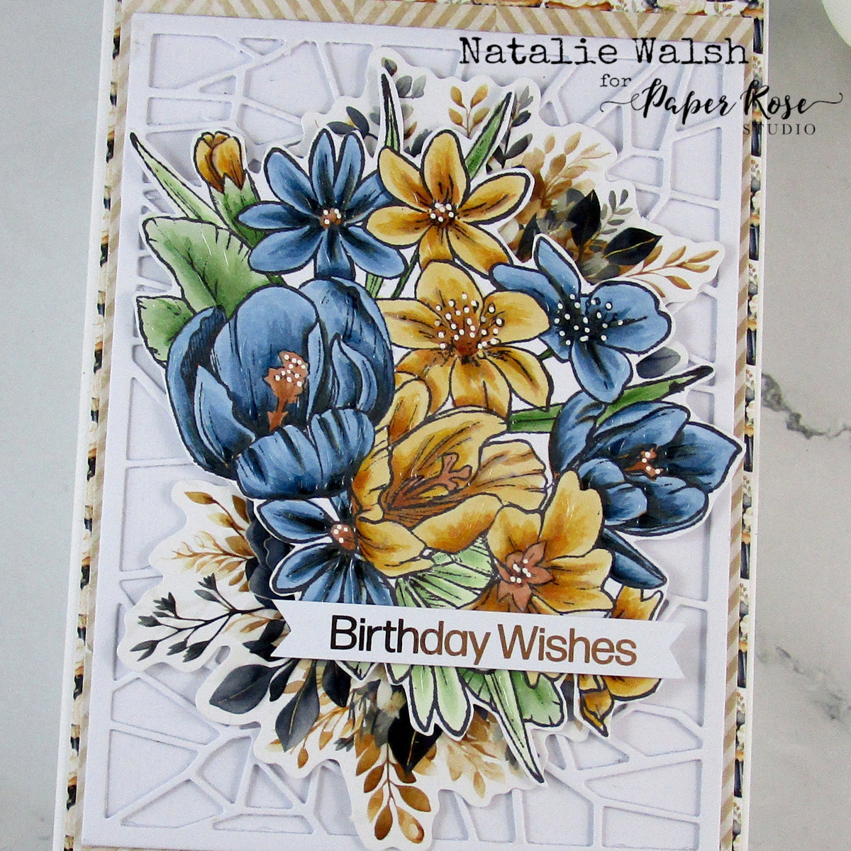 Wedding Bloom Papers for Birthday Cards - Natalie Walsh