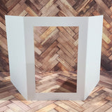 Rectangle Window Tri Fold White Card Bases - 105 x 148mm - 10 pieces 34593 - Paper Rose Studio