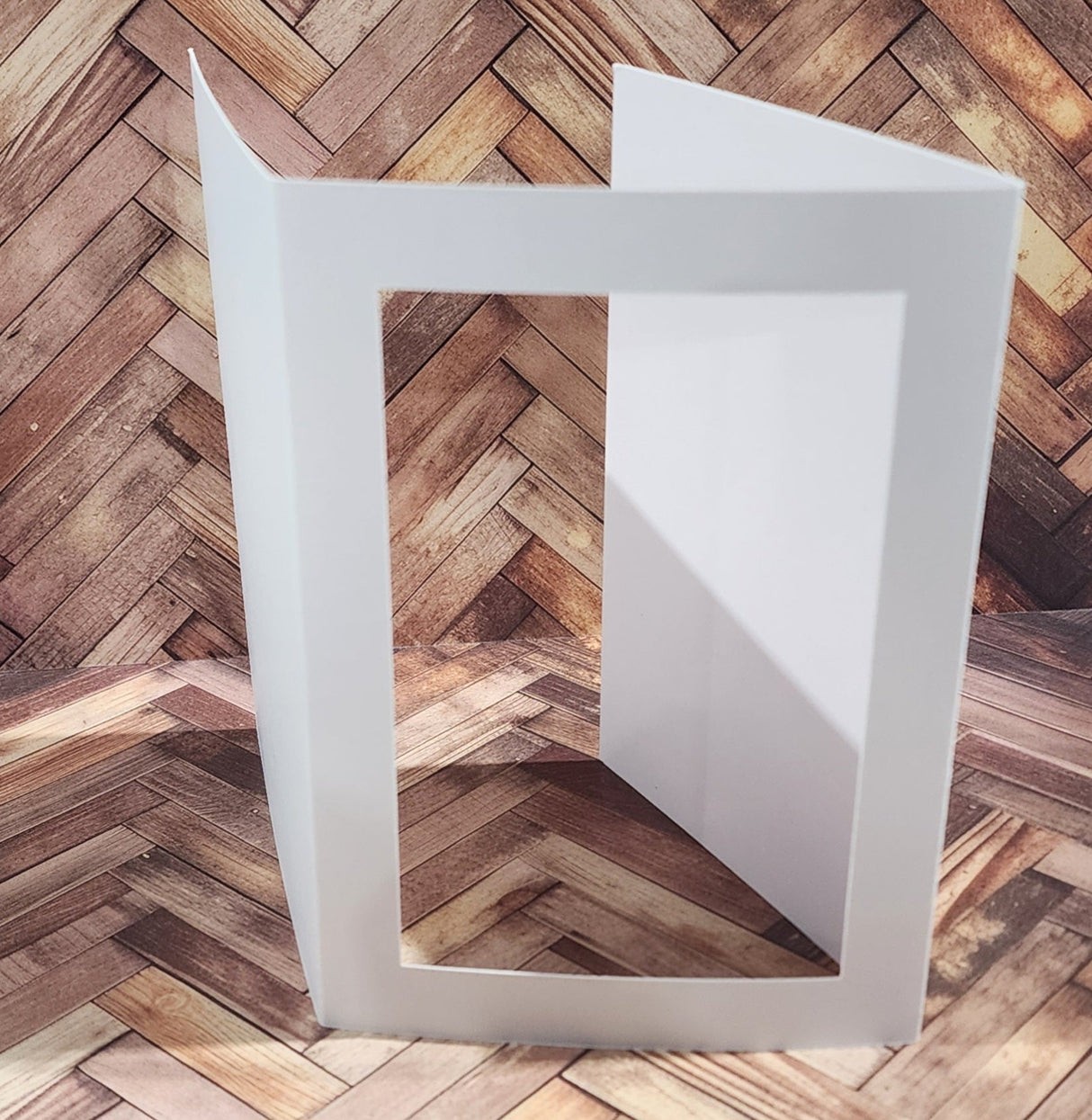 Rectangle Window Tri Fold White Card Bases - 105 x 148mm - 10 pieces 34593 - Paper Rose Studio