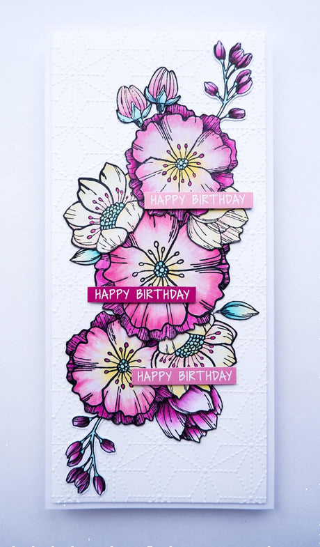 Lydia's Blooms Stamp Set 25852 - Paper Rose Studio