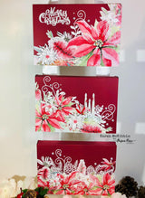 Aussie Christmas - Gum Leaves & Holly Circle Metal Cutting Die 27397 - Paper Rose Studio