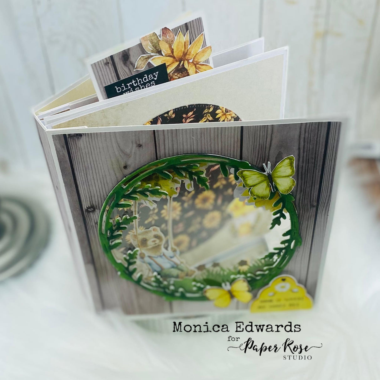 Layered Butterfly Circle Metal Cutting Die 18858 - Paper Rose Studio