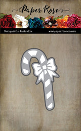 Candy Cane with Bow Large Metal Cutting Die 32487 - Paper Rose Studio