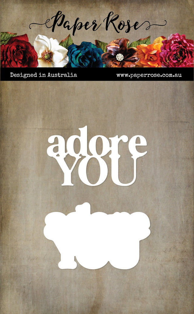 Adore You Metal Cutting Die 33846 - Paper Rose Studio