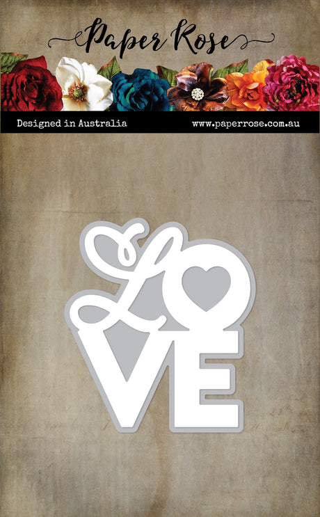Layered LOVE Metal Cutting Die 33864 - Paper Rose Studio