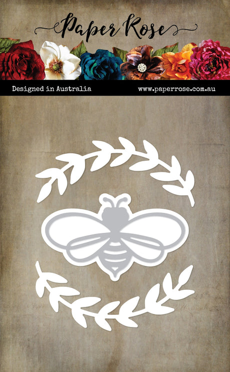 Honeybee Wreath Metal Die 33903 - Paper Rose Studio