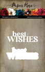 Best Wishes Large Layered Metal Dies 33930 - Paper Rose Studio