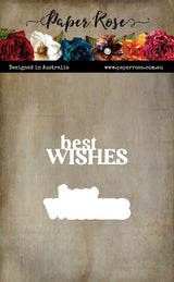 Best Wishes Small Layered Metal Dies 33933 - Paper Rose Studio