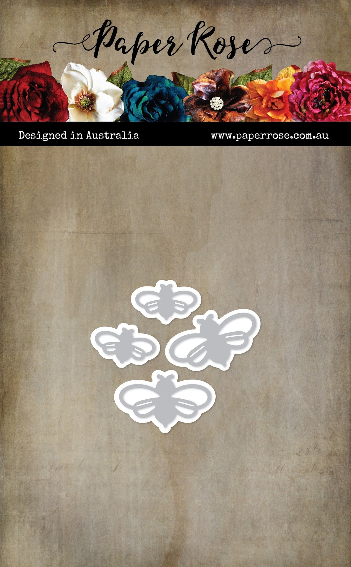 Small Honeybee Metal Dies 33942 - Paper Rose Studio