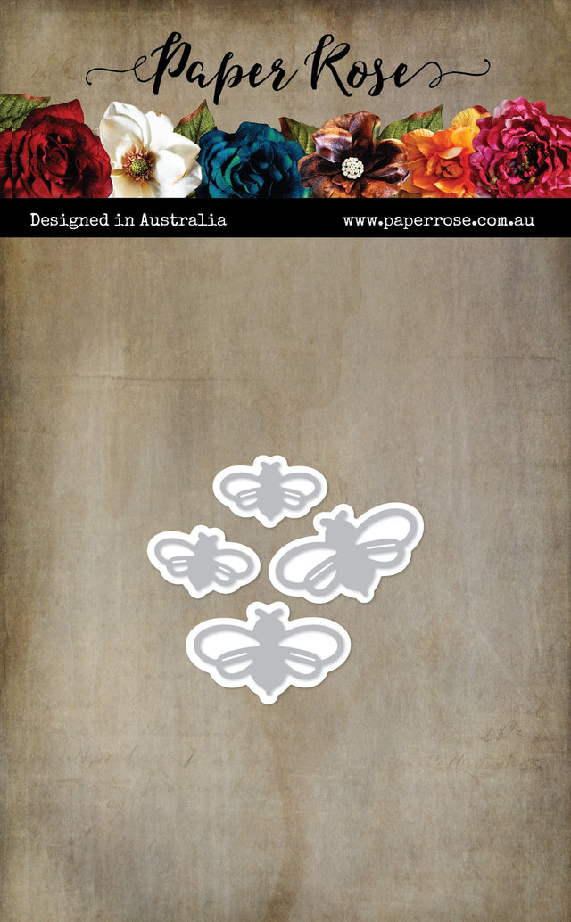 Small Honeybee Metal Dies 33942 - Paper Rose Studio