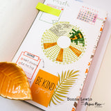 Radial Habit Tracker Clear Stamp 28696 - Paper Rose Studio