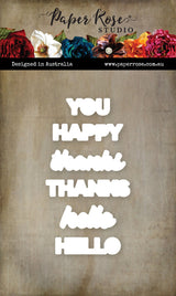 Stacked Sentiments No. 2 Metal Die Set 34389 - Paper Rose Studio