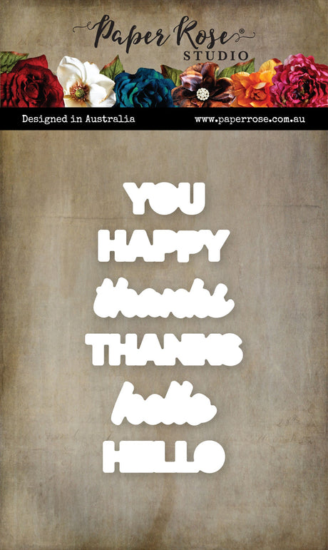 Stacked Sentiments No. 2 Metal Die Set 34389 - Paper Rose Studio