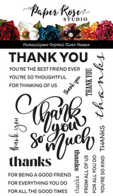 Thank You Clear Stamps 34401 - Paper Rose Studio